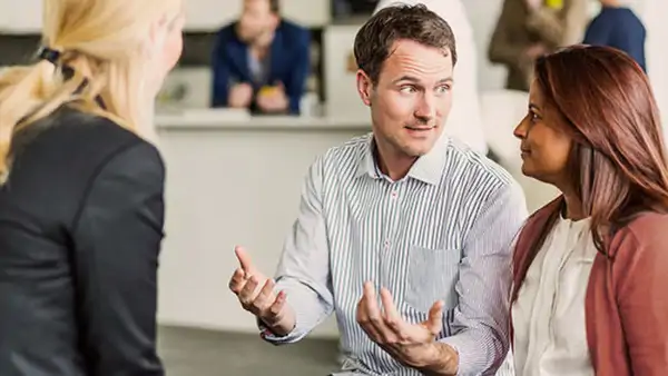 Deltagare på kurs i presentationsteknik